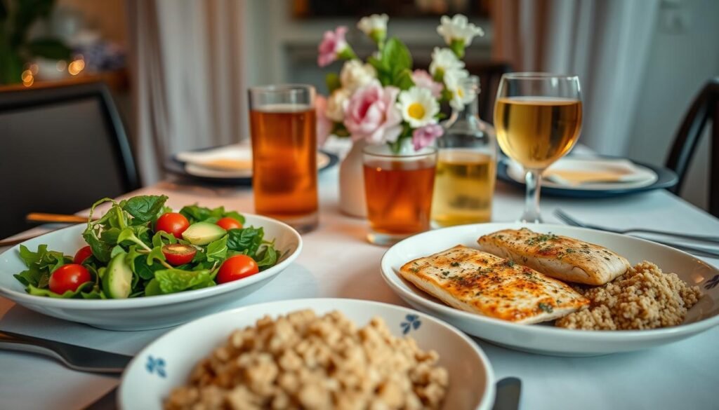 un dîner équilibré et copieux. Glucavit